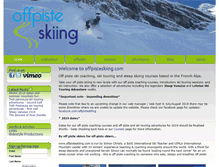 Tablet Screenshot of offpisteskiing.com